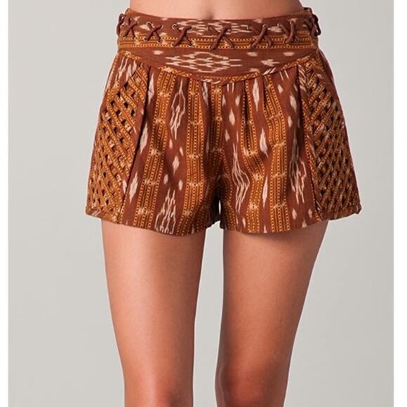 Free People Pants - Free People Patola Ikat New Romantics Boho Shorts 4 Summer Pinup Festival